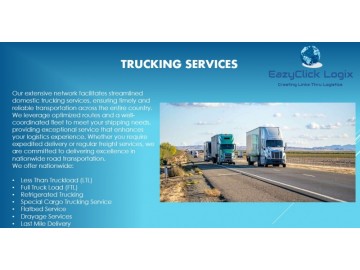 Nationwide Trucking FCL / LCL